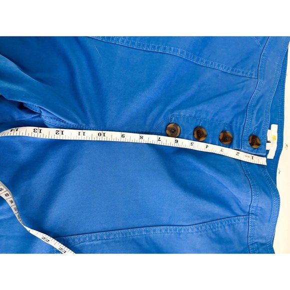 Boden Beaufort Button Fly Pants in Bold Blue Womens 14R - Picture 12 of 13